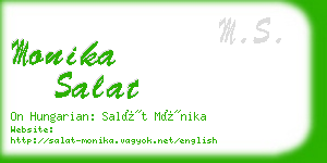 monika salat business card